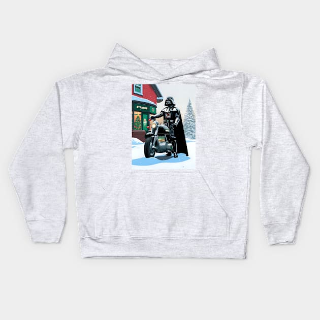 Motorcycle Kids Hoodie by Rogue Clone